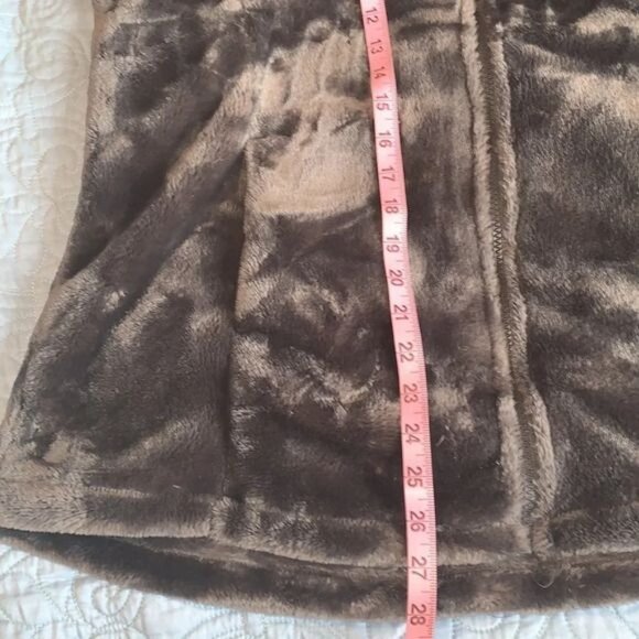 32 Degrees Heat Faux Fur Jacket XL Gray Polyester Coat - Picture 8 of 9